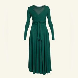 NWT Proenza Schouler White Label Matte Crepe Wrap Dress sz 8/medium